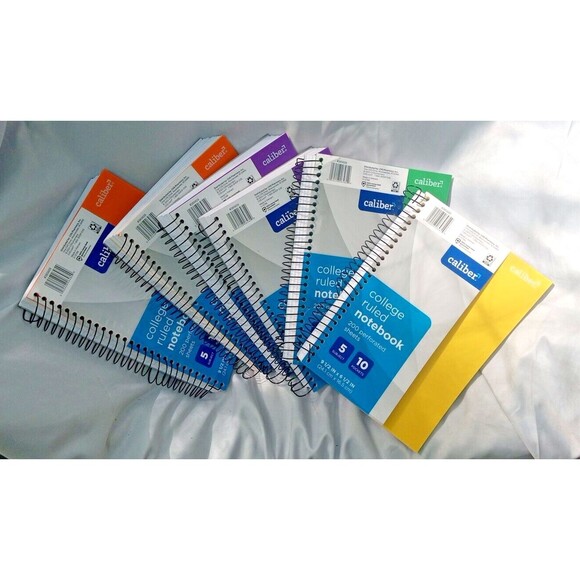 3 PACK College Ruled Notebook 5 Subject 10 Pockets 200 Sheets 9 1/2" x 6… - Picture 10 of 11
